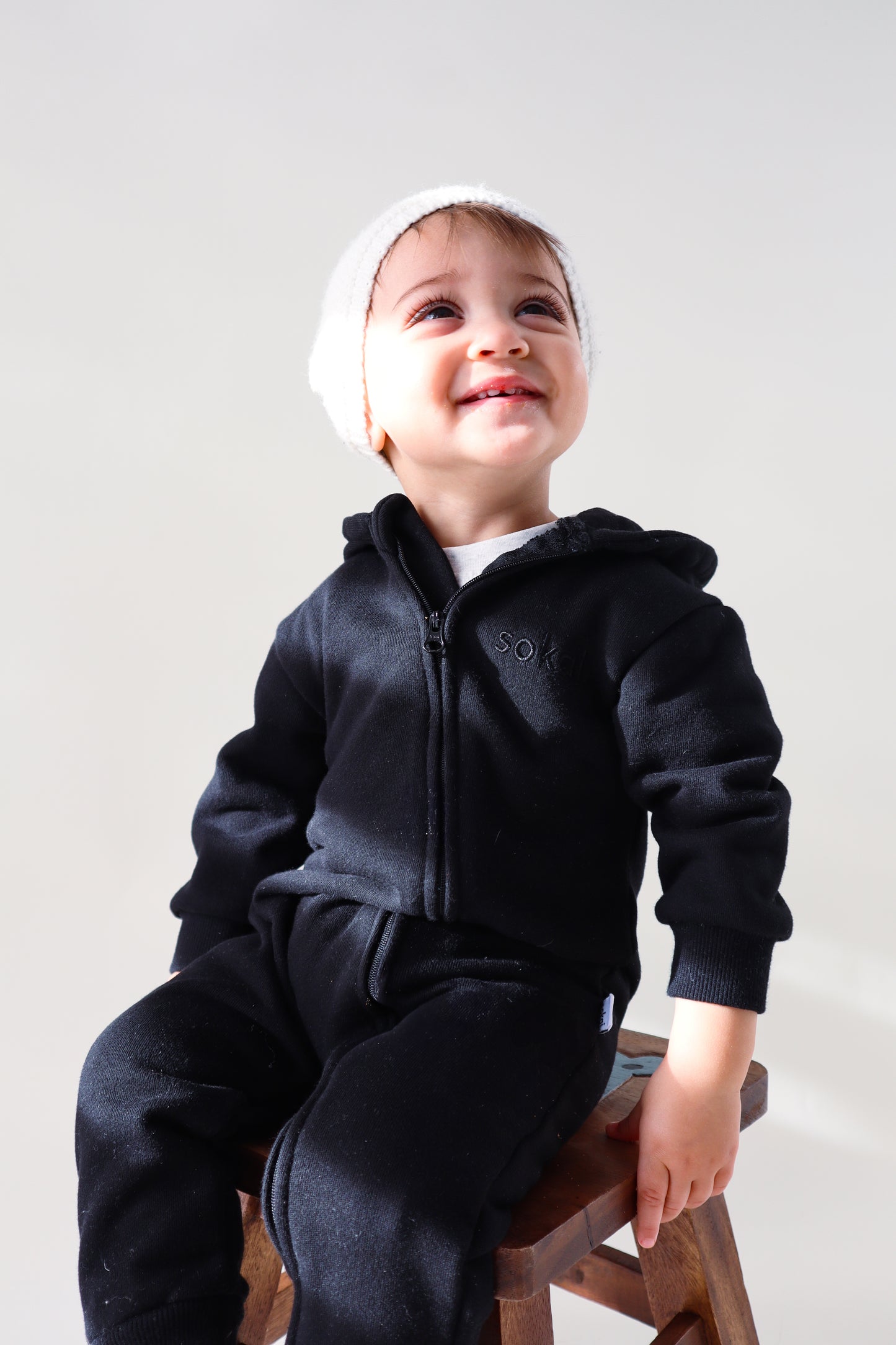hooded fleece jumpsuit.