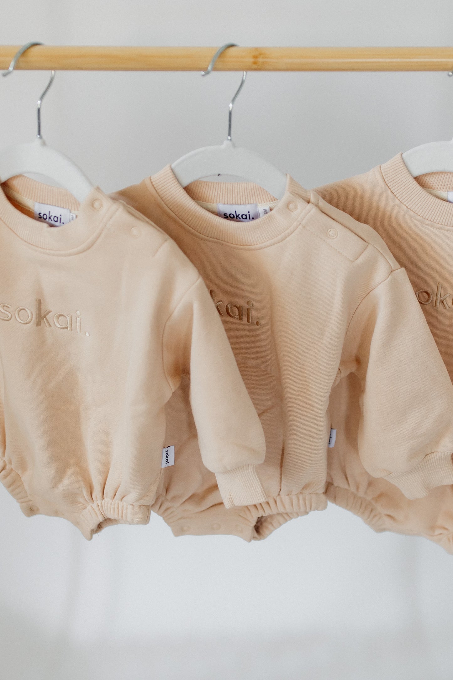 sweatshirt bubble romper.