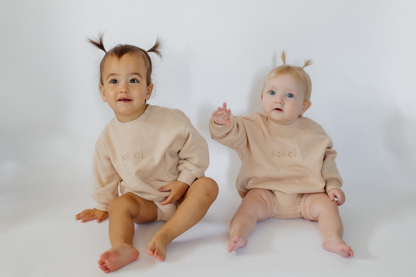sweatshirt bubble romper.