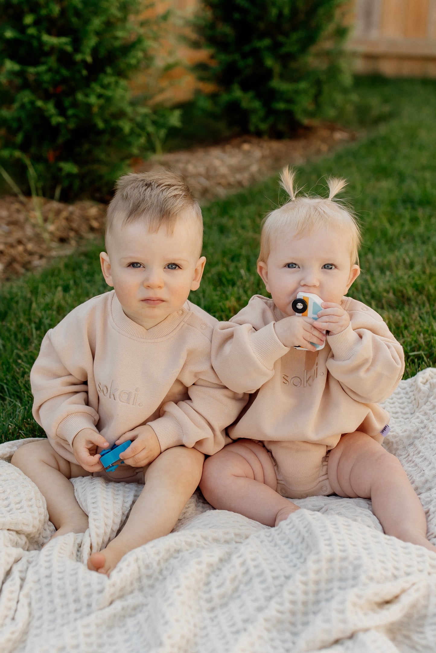 sweatshirt bubble romper.
