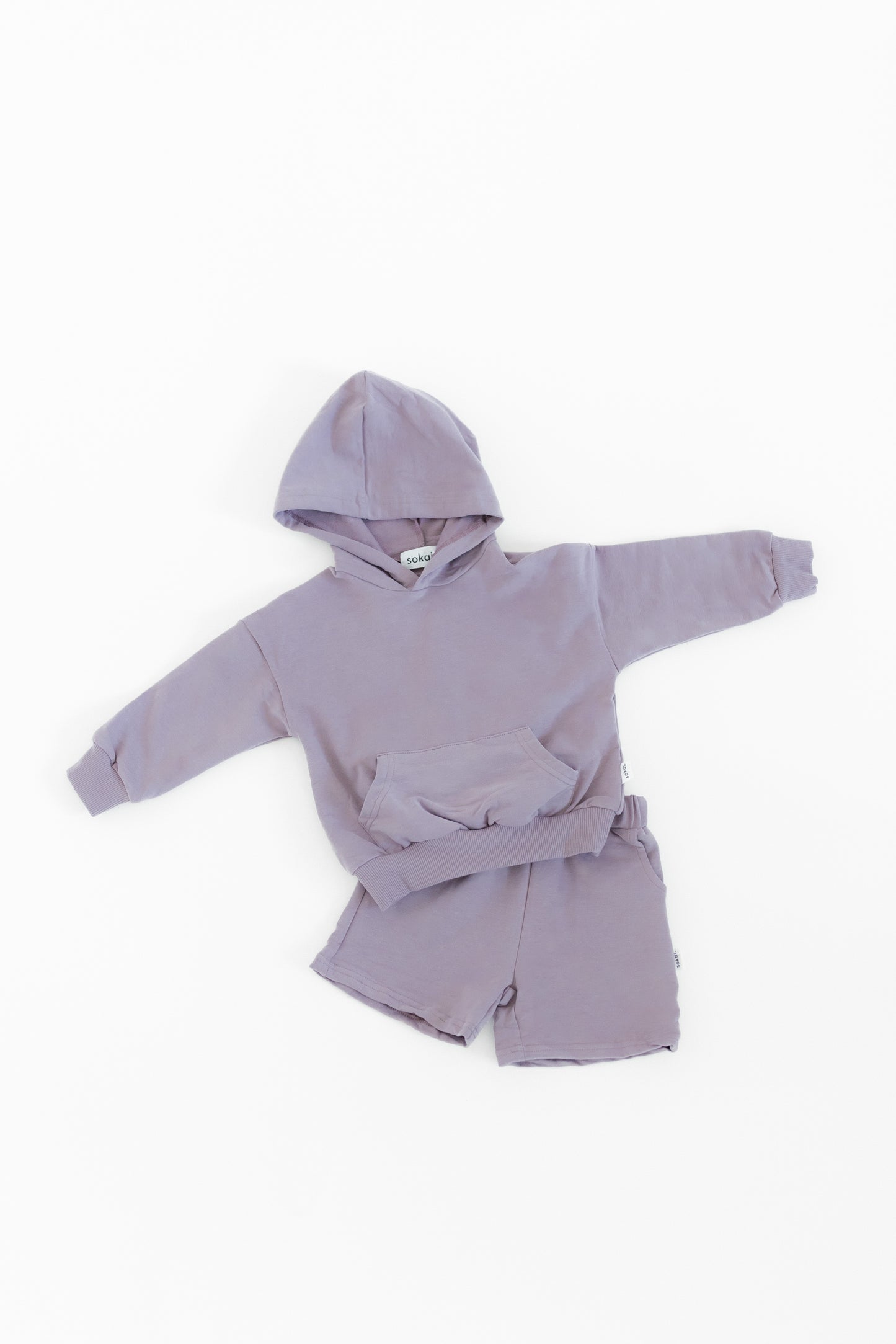 Organic French Terry Hoodie Short Sets