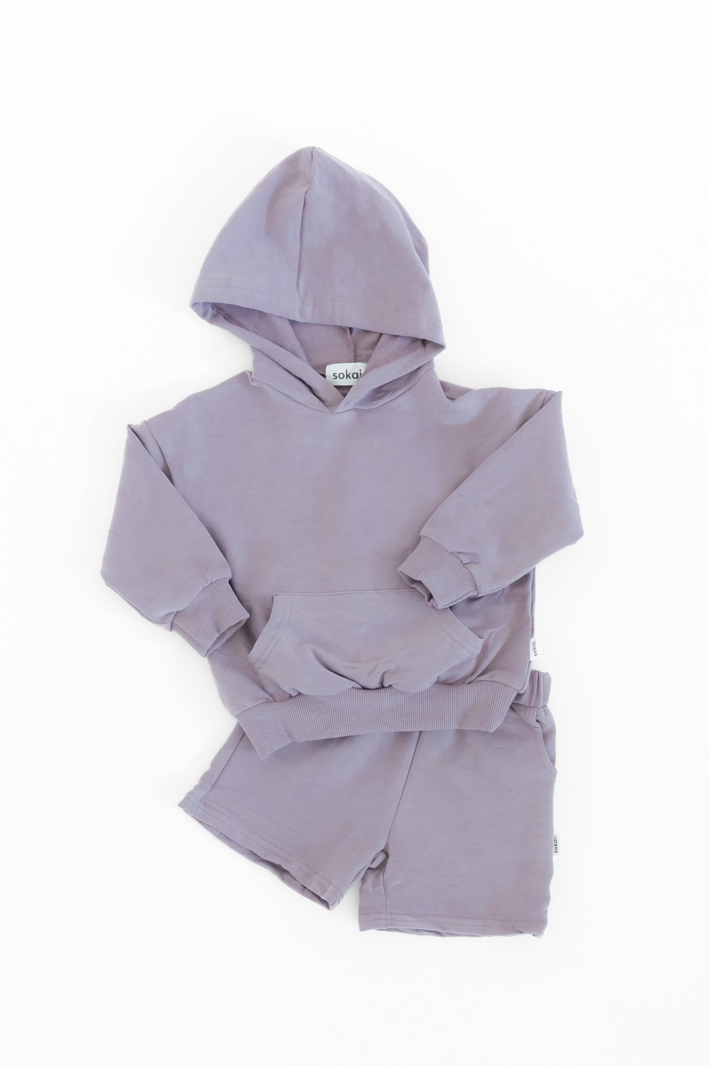 Organic French Terry Hoodie Short Sets