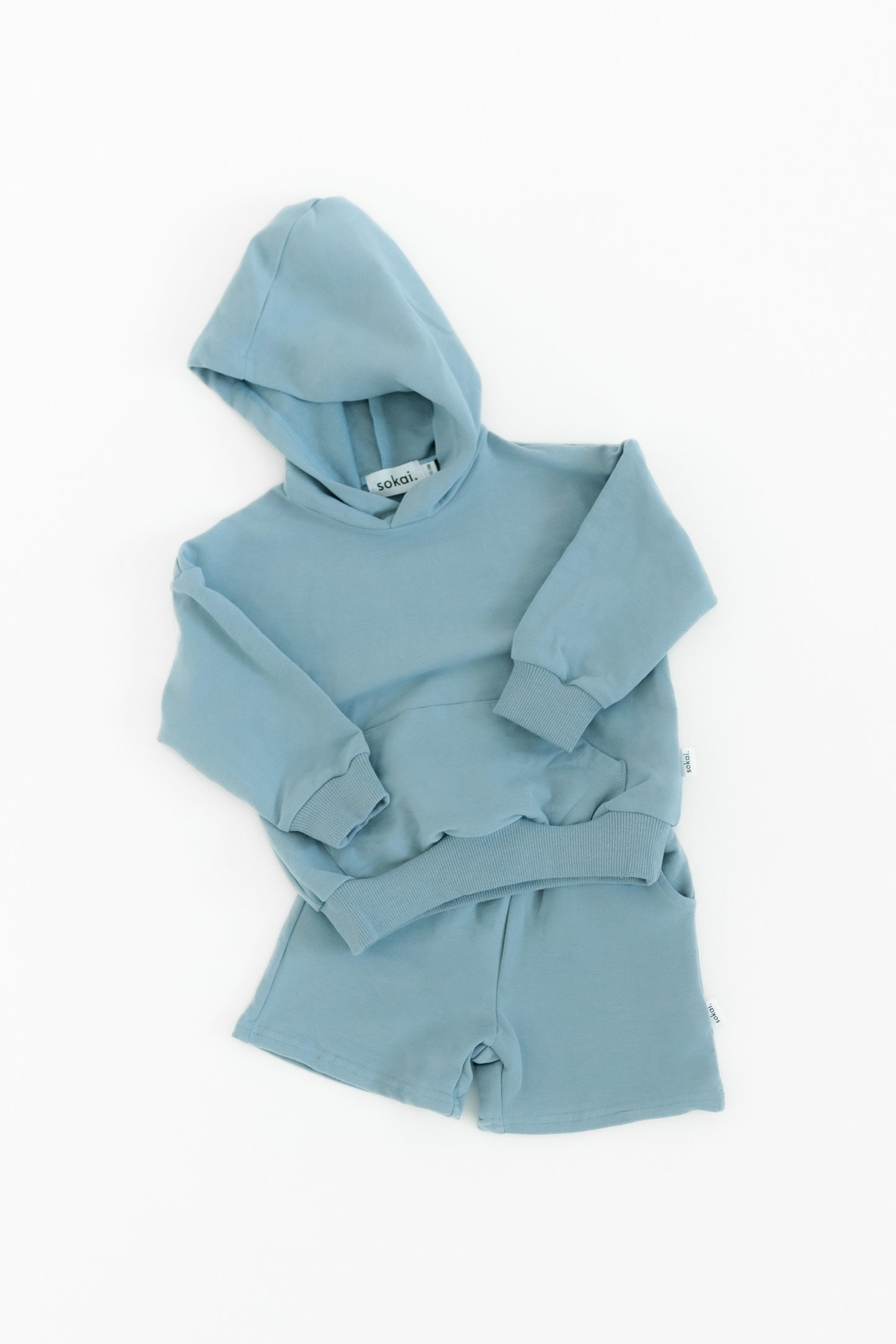 Organic French Terry Hoodie Short Sets