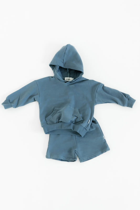 Organic French Terry Hoodie Short Sets