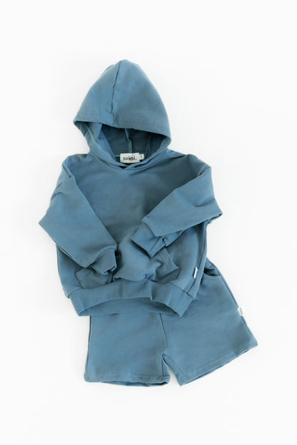 Organic French Terry Hoodie Short Sets