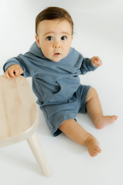 Organic French Terry Hoodie Short Sets