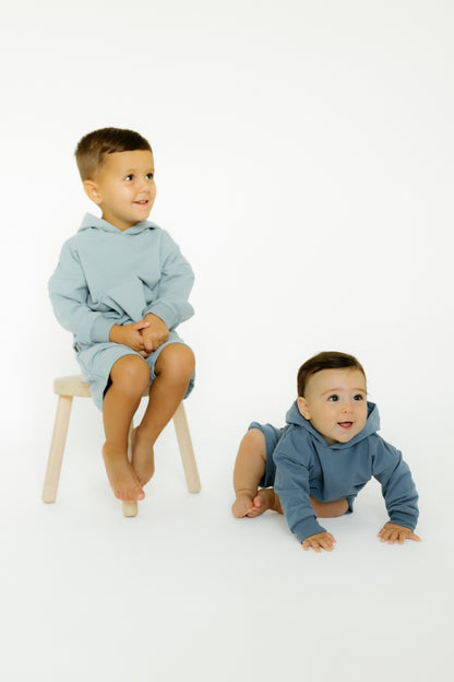Organic French Terry Hoodie Short Sets