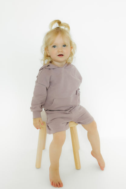 Organic French Terry Hoodie Short Sets