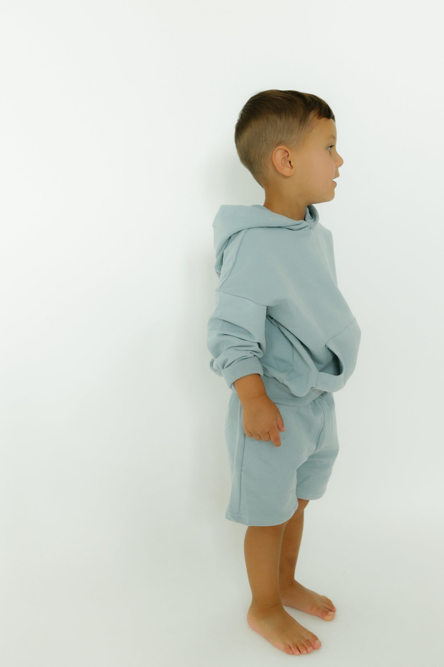 Organic French Terry Hoodie Short Sets